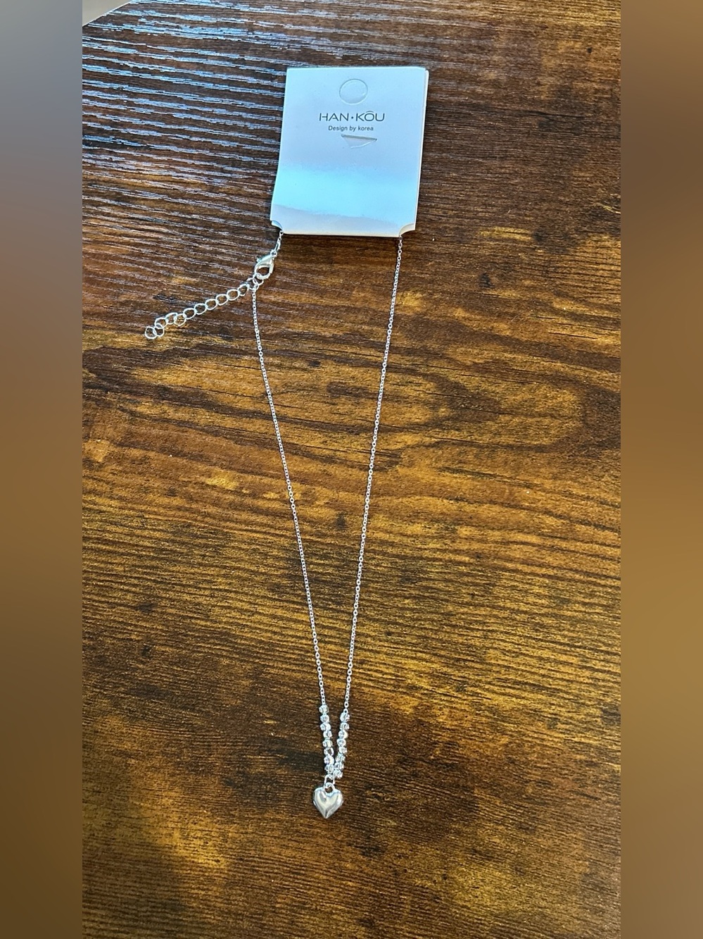 Silver Heart Pendant Necklace in Silver